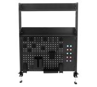 2 scaffali neri da tavolo multiuso organizzatore da scrivania con clip su scrivania, scrivania regolabile, per studio, camera da letto, cameretta dei bambini, 80 x 12,5