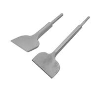 2 scalpelli larghi piegati per piastrelle pesanti martello elettrico trapano scalpelli strumento per piastrelle vecchi intonaci muro cemento durevole