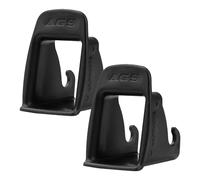 2 scanalature guida ISOFIX per seggiolini auto, universali, per la sicurezza dei bambini, compatibili con i sistemi di connessione CYBEX Isofix Isofix e Isofix, in plastica ABS resistente, guide nere