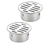 2 scarichi rotondi multiuso per pavimenti con design portatili, accessori per migliorare i flussi d'acqua e la raccolta dei detriti, sistemi di drenaggio commerciali