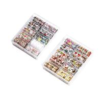 2 scatole Adesivo per trasferimento di pellicola per chiodo, 20 rotoli di nail art di Natale decalcomanie, adesivi per trasferimento di lamina invocati per adesivi fai -da -te decorazione