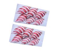 2 scatole colorate spirali ornamenti per albero di Natale per la casa, feste, matrimoni, vacanze, decorazioni con corda facile da appendere