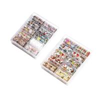 2 scatole da 20 rotoli Decalcomanie per nail art natalizie Adesivi per trasferimento in lamina Suggerimenti Avvolgimenti Decorazione per manicure fai-da-te
