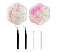 2 Scatole Di Accessori Per Unghie, 2 Pezzi Di Pinzette, 2 Pezzi Di Penne Per Punte A Punta, Fiocco Rosa Tridimensionale, Adatto Per Chiazze Per Unghie E Unghie Per Fototerapia.
