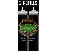 2 scatole di ricariche per apribottiglie di vino Corkpops (2 - 15 grammi senza viti per scatola)