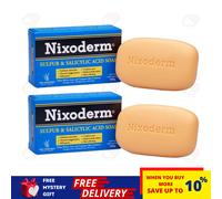 2 scatole di sapone NIXODERM allo zolfo e all'acido salicilico 100 g - proble...