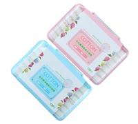 2 Scatole Dischetti Struccanti in Cotone Blu, Leggeri e Portatili | Uso per Rimozione del Make-up e Applicazioni Umide, Assorbenti e Monouso, per Viso e Pelle