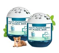 2 scatole magiche per la rimozione della polvere dell'aria interna, scatola magica multifunzionale per la raccolta automatica della polvere per la casa, deodorante per eliminare gli odori, scatola