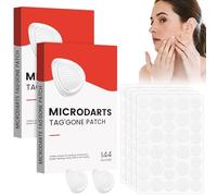 2 Scatole MicroDarts Tag'Gone Patch, Cerotto Essiccante MicroDarts, Cerotti Naturali Nano Brufoli, per la Cura Della Pelle e Del Viso per Tutti i Tipi di Pelle, 144 Pezzi