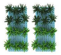 2 Scatole Modello di Vegetazione Militare in Plastica Verde | Mini Paesaggio Realistico, Facile da Usare, per Scene di Modellismo e Giardino in Vetro
