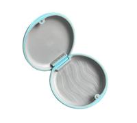 2 scatole per apparecchi dentali, contenitore per protesi dentarie, scatola portatile, per protesi, per protesi dentali per viaggi e uso quotidiano, con strumento di smontaggio, nero e blu