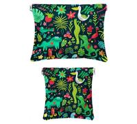 2 scatole tascabili in finta pelle, piccola custodia da viaggio, mini tasca tascabile, chiusura a schegge, borsa per gioielli, bulldog francese, animale dei cartoni animati rosa, Pattern2792,