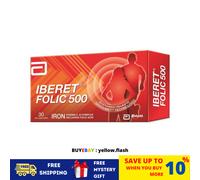 2 scatole x compresse rivestite con film Abbott Iberet Folic 500 anni 30 sped...