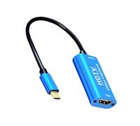2 schede di acquisizione video compatibili con USB Type-C 3.1 a HDMI, 4K 1080P, USB-C HD Video Grabber for PC Game Camera, registrazione e streaming live