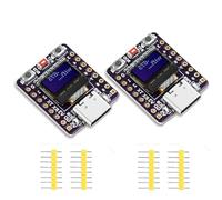 2 schede di sviluppo ESP32 C3, con display OLED da 0,42 pollici, supporta Bluetooth WiFi, adatto per Internet delle cose, Smart Home, reti di sensori e altri settori