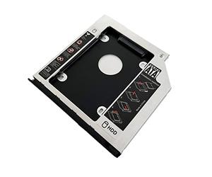 2° Secondo Disco Rigido HDD SSD Vassoio telaio Caddy ottico per HP ELITEBOOK 2530P 2540P con copertura della cornice del pannello frontale