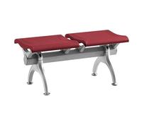 2 Sedie della sala d'attesa di Seat, banco di ricezione dell'ospite del cuoio dell'unità di elaborazione, posti a sedere senza braccia dell'ufficio per l'aeroporto, la banca, ospedale