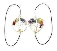 2 segnalibri a, elastico, vintage, con design a forma di albero, separatore per libri per lettura con cristalli, per agenda, borsa, topi di biblioteca, quaderni, revisioni, registro, data