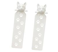 2 segnalibri a forma di gattino per libri di testo, supporto per pagine di narrativa, aiuto per la lettura, per libri, diari, quaderni, agenda, regalo per amanti dei libri