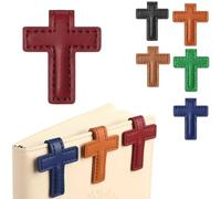 2 segnalibri biblici in pelle cristiana croce religiosa segnalibri religiosi segnalibro laterale clip per donne uomini regali di lettura