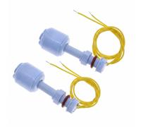 2 Sensori di Livello Acqua PP Blu 10W 52mm per Pompa Acquario e Serbatoio | Interruttore Galleggiante Verticale, Tensione 100V DC, Alimentazione e Drenaggio Automatici, per Idroponia e Piscine
