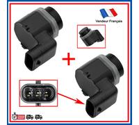 2 Sensori di Parcheggio Radar Neri Angolari per Audi A1 A3 A4 A5 A6 A7 A8