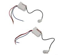 2 sensori PIR per plafoniere con rilevamento di movimento surround completo per controllo dell'interruttore Tempo di funzionamento regolabile e sensibilità per uso domestico interno