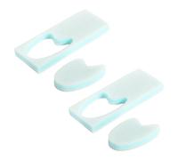 2 separatori ergonomici per dita dei piedi, la costruzione permanente dello spume promuove la posa naturale del piede in circostanze sportive altrimenti, materassi elastici per la disposizione delle