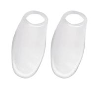 2 separatori per dita dei piedi, cuscinetti per alluce valgo, per alleviare il dolore alle dita dei piedi, colore bianco