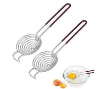 2 separatori per tuorli, in acciaio inox 304, pratici utensili da forno, un ottimo aiuto da cucina, aiuto per la corsa di pus, adatto per cucine, torte