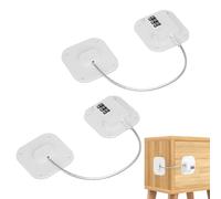 2 serrature con password, protezione sicura per alimenti e bevande, serratura per porta del frigorifero, impedisce l'accesso alla serratura della finestra dell'armadio, adatta per congelatore, porta