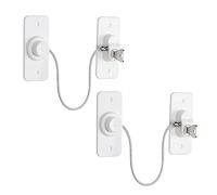 2 serrature per finestre in UPVC, adesivo YTOOK senza foratura, limitatore per finestre con chiave, serrature di sicurezza per finestre per animali domestici, a prova di bambino, facili da installare