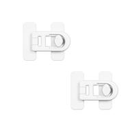 2 serrature per WC a prova di bambino, serratura di sicurezza per coperchio del WC, in plastica bianca, serratura universale per WC, facile da installare, per la maggior parte dei servizi igienici