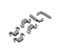 2 set 00428344 Kit clip for rebbi ribaltabili for cestello inferiore della lavastoviglie compatibile con Bosch 420199 00420199 1999096