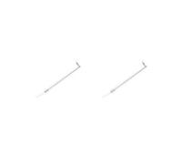 2 set 1:150/1:100/1:87 Scala Elevato Singola Testa Lampada Tubo di Acciaio Modello FAI DA TE Luce Notturna per Tavolo di Sabbia Costruzione Parco 1:87/Luce Bianca