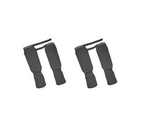 2 set 1 paio di parastinchi per arti marziali miste, protezione elastica, nero e L