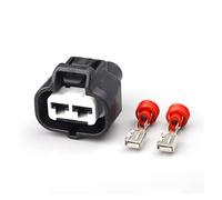 2 Set 2 Pin Sumitomo Motor Motor Plug Automotive NASCOSTO Cavo 4.8. MM Connettore femminile Compatible With Toy~ta 11410 6189-0425 6188-0259 (Color : Svart, Size : 2 set of female)