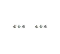 2 set 3 Pezzi Tromba Pulsante di Ricambio Accessori Modificati Parti di Riparazione Piccolo Metallo Dita Tasti Ottone Strumento Parte Stile 2