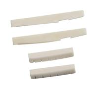 2 Set 4 Pezzi 6 Corde Per Chitarra Acustica Ponte In Osso Sella In Osso Di Mucca Dado Superiore Cuscino Folk Cuscino Inferiore Folk Guitar Nut Set