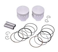 2 Set 49mm 49.25mm 49.5mm 49.75mm 50mm STD +25 +50 +75 +100 Kit pistone e fasce elastiche 50M-11610-40-00 50M-11610-00-00(2set STD Piston Ring)