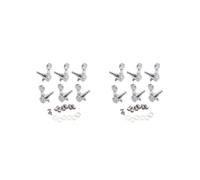 2 set 6 pezzi 3R Chitarra String Tuning Peg Acciaio Filettato Tuner Meccaniche Teste Regolabili Manopole Bloccaggio String Set Buona Fissaggio