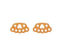 2 set 8 fori Paw Rigging Piastra Arrampicata Multi Anchor Point Connettore Dorato, 159,7 x 90,6 mm