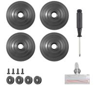 2 SET Accessori per Ruote V-Ball per Aspirapolvere Senza Fili Dyson V6 V7 V8 V10 V12 DC58 DC59 DC62 DC74 35W 50W Direct Drive Cleaner Head Wheels Ruote di Ricambio Dyson 968266-02 949852-05 con Viti