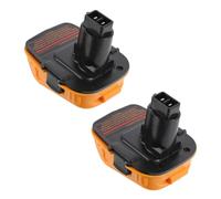 2 Set Adattatore Batteria Agli di Litio Uscita 18v e 3a ABS | Porta USB Integrata, Converte la Batteria in Fonte Mobile, per Elettricisti e Riparazioni Sul Campo