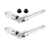 2 Set Albero Cardanico di Ricambio 16x140 MM in Ferro | Accessorio per Martinetti Idraulici e Cric da Pavimento, Doppia Pompa, Tenuta Integrata, Colore Argento