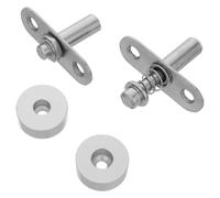 2 Set Albero Rotante a Molla per Divisori Interni, Metallo Argento | Cuscinetti a Sfera Integrati, Foratura Doppia Modulare, Installazione Rapida, per Porte e Ingressi