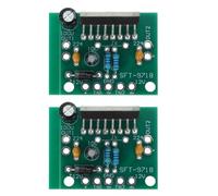 2 Set Amplificatore Stereo Tda7297 12v Dc 2x15w in Plastica | Kit di Componenti Elettronici, Istruzioni Dettagliate Incluse, per Saldatura Fai, Uso su PC e CD