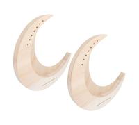 2 Set Arpa Lira in Legno a Forma, Kit Fai a 7 Corde | Struttura Classica Beige, Legno e Metallo, Perni di Accordatura, Guida e Manuale Inclusi
