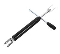 2 Set Asta a Gas per Sedia da Salone, 370mm 300 N, Ferro Nero | Supporto Robusto ed Ergonomico, per Poltrone da Parrucchiere e Sedute Girevoli, Ripristino Rapido