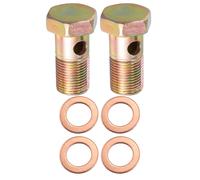 2 Set Banjo Bullone Freno Raccordo Adattatore M18x1.5 Filetto Banjo Bullone